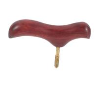 Garneck Pomello per Bastone in Legno Massello Ergonomico Design Artigianale, Stabilità e Supporto per Uomo e Donna, per Uso Esterno e Domestico, Marrone Elegante