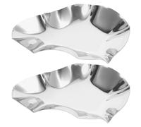 Garneck Porta Salse in Acciaio Inossidabile per Ostriche 2 Pezzi, Grande Capacità e Design Moderno, per Cena Formale e Mise En Place Elegante