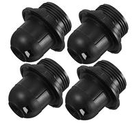 Garneck Portalampada E27 Kit Da 4 Pezzi, Attacco Lampada Coperchio Posteriore, Ricambio Per Lampade Da Tavolo, Lampadari e Luci Fai Da Te, Accessori Per Prese Di Luce e Riparazione Lampada