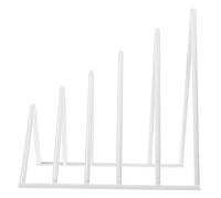 Garneck Portariviste da Scrivania in Bianco Organizzatore File e Documenti Scaffale Desktop per Ufficio e Casa Supporto Magazine e Libri Salvaspazio Leggero e Pratico