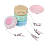 Garneck Pulitore per Schermo Macaron 4 Pezzi in Silicone e PP con Portachiavi e Fibbia, Pratico da Trasportare, per Tablet e Laptop come Regalo o Decorazione