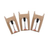 Garneck Puntine Per Giradischi Vintage in Gemma Rossa e Alluminio, Set Da 3 Pezzi Per Sostituzione Ago Fonografo, Compatibili Giradischi Vinile Per Riproduzione Audio Nitida