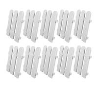 Garneck Recinzione e Design Unico 10 in Plastica Bianca Resistente per Decorazioni Natalizie e Protezione Esterna per Giardino e Prato