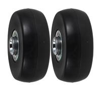 Garneck Ruote di Ricambio per Valigie 2 Pezzi, Ruote Girevoli Silenziose in Gomma 50x23mm con Cuscinetti in Metallo, Resistenti e Facili da Sostituire, per Trolley da Viaggio