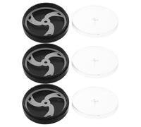 Garneck Scatola Porta Orologi da Polso 40Mm in Plastica Nera Set da 3 Pezzi Custodia Antipolvere Antiurto Supporto per Movimento Meccanico e Organizer Portatile per Protezione e Viaggio