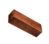 Garneck Scatola Portaorologi in Legno con Serratura Contenitore Decorativo Marrone per Orologi e Custodia Protettiva e Organizer Scrivania per