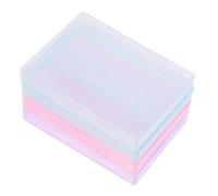 Garneck Scatole Portautensili per Manicure 4 Pezzi Mini Organizer per Saloni di Bellezza Custodie per Attrezzi per Nail Art in Colori Assortiti Contenitori per Punta Levigatura Unghie