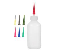 Garneck Set 1 Flacone Comprimibile 50ml 7 Punte Ago per Smaltatura Ceramica, Applicatore per Flacone ad Ago per Decorazioni Artistiche di Ceramica e Terracotta, Strumento per Smaltatura