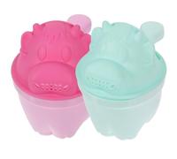 Garneck Set 2 Pezzi Tazze da Bagno a Forma di Cartone Animato Tazza da Risciacquo Leggera e Resistente per Lavare i Capelli Tazza a Versamento per Doccia per Ragazzo Ragazza Portatile