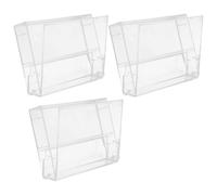 Garneck Set 3 Pezzi Scatole Plastica Trasparente per Cassette, Organizer Desktop Vintage in Plastico, Custodia per Collezionisti e Appassionati di Musica