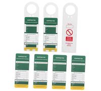 Garneck Set 3 Supporti Durevoli e 6 Inserti di 9 Etichette di Ispezione per Scale e Ponteggi Resistenti All'umidità per Sicurezza Sul Lavoro Industriale e'aperto