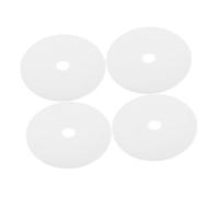 Garneck Set 4 Pezzi Scopino Water Bagno Antiodore e Materiale Resistente, Ricambi per Sistema di Pulizia Toilette Testine in Pp Bianco