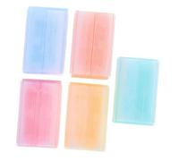 Garneck Set 5 Pezzi Spugne da Bagno Colorate per Ragazzo Ragazza Spazzola Sensoriale per Crosta Lattea e Cuoio Capelluto Spugna Tattile per Bagnetto e Pulizia Chioma Accessori