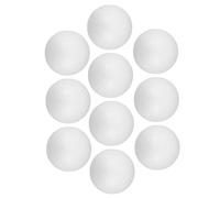 Garneck Set di 10 Palline di Polistirolo Bianche da 4 Cm per Decorazioni Natalizie e Fai da Te - Ideali per Matrimonio e Artigianato Creativo