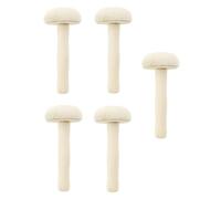 Garneck Set di 5 Rulli in Legno per Stampa e Sfregamento Inchiostro, Strumenti Semplici e Facili da Usare, per Lavori Artistici e Artigianali