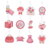 Garneck Set di Ornamenti Sospesi per La Festa della Mamma Decorazioni da Soffitto Decorazioni A Spirale per Feste Sospese Decorazioni da Parete Vortici Sospesi Pendenti di Carta