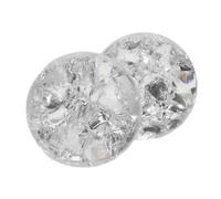 Garneck Sfera di Cristallo Trasparente 2 Pezzi in Vetro per Decorazione Scrivania e Ufficio, Ornamento Fontana d'Acqua Fai-da-Te Effetto Feng Shui Elegante e Classico