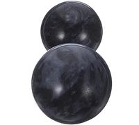 Garneck Sfera di Massaggio per Esercizi Mani 2 Pezzi in Pietra Nera per Stimolare Circolazione e Relax, Palline Antistress Tradizionali per Anziani, Benessere Domestico e Colore Casuale
