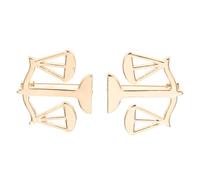 Garneck Spilla da Bavero da Avvocato in Metallo Lega Resistente Chiusura a Scialle, Accessorio per Abiti Uomo Professionale, Simbolo della Bilancia per Giustizia, 3,5 Cm, Set 2 Pezzi