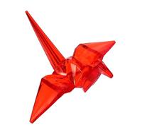 Garneck Statuetta Di Animale in Acrilico Trasparente Di Gru Di Grandi Dimensioni Paesaggistico in Miniatura Per Case Delle Bambole Decorazione Di Origami Per Cameretta