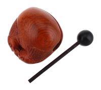 Garneck Strumento a Percussione in Legno a Forma di Pesce Marrone, Decorazione Vintage per Ufficio e Casa, per Meditazione e Migliorare la Concentrazione Colore Casuale