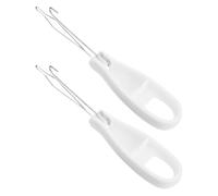 Garneck Strumento Assistenza Vestizione e Gancio per Bottoni 2 Pezzi Tirazip Semplice per Abbottonare Camicie e Pantaloni, Dispositivo Manuale per Facilitare L’abbottonatura Quotidiana