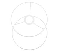 Garneck Struttura Paralume Rotonda in Ferro Portalampade Ghiera E27, Base Robusta e Design Multi-funzionale per Abat Jour E27 Fai da Te Elegante e Resistente