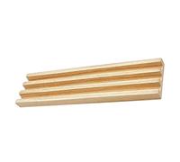 Garneck Supporto per Domino in Legno Design Inclinato e Multi Slot, Base Antiscivolo per Gioco da Tavolo, per Famiglie e Amici che Amano Domino
