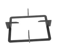 Garneck Supporto per Fornello in Ghisa Nera Resistente al Freddo Design Creativo Antiscivolo per Cucina a Gas e Sostegno Padelle Quadrato