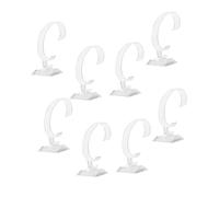 Garneck Supporto per Orologi C a Forma di C in Plastica Trasparente, 12 Pezzi, Espositore per Orologi Sicuro per Vetrine e Banchi di Negozio
