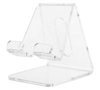 Garneck Supporto per telefono da scrivania in acrilico trasparente, design semplice e pratico, dimensioni 9,5X8,5X8 CM, per live streaming e visione video