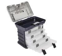 Garneck Tool Storage Case Cassetta Porta Attrezzi 4 Strati, PP e ABS, Maniglia, Grande capacità, per Auto Riparazione e Assemblaggio, Come Scatola per Attrezzatura da Pesca