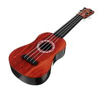 Garneck Ukulele Giocattolo in Plastica 42 Cm per Bambini Principianti, Strumento Musicale Educativo e Decorazione Stanza, Set Corde di Ricambio, Metodo Semplice e Plettro