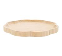 Garneck Vassoio in Legno a Forma di Fiore per Snack e Frutta Leggero Resistente e Impilabile per Uso Interno ed Esterno Barbecue e Feste