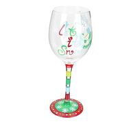 Garneck Vino Natalizio Decorativo Bicchiere Cocktail Tema Accessorio per Feste e Speciali