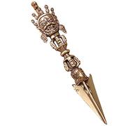 GARNECK Vintage Vintage Vajra Dorge Statua di Buddha Strumento di Buddha Phurba Pestello Feng Shui Ornamento Buddismo Forniture Religiose Home Vajra Tibetano