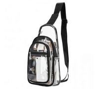 Garnen Borsa a tracolla trasparente multitasche da stadio, 31 x 18 x 10 cm