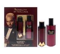 Garnet by Royalty By Maluma for Men - 2 pezzi regalo set 2,5oz EDP Spray, 8oz Body Spray