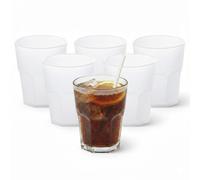 Cosmoplast Set 6 bicchieri Acqua da 30 cl, impilabili, resistenti. 100% Made in Italy