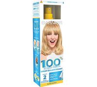 Garnier 100% Ultra Blond Spray schiarente naturale e progressivo, effetti cattivi, cristallo solare, 125 ml