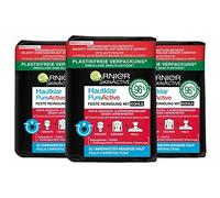 Garnier, 3 x detergente trasparente PureActive con carbone da 100 g per viso corpo, 1 confezione