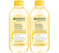 Garnier - Acqua Micellare Tutto in 1 - Arricchito con Vitamina C - Booster di luminosità - Per pelli opache in mancanza di lucentezza - Senza risciacquo - Formula ipoallergenica - 400 ml