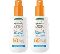 Garnier Ambre Solaire Advanced Sensitive Kids Ceramide Protect Spray SPF50+, 150 ml (Confezione da 2)