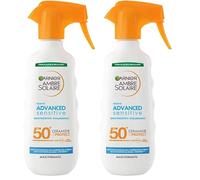 Garnier Ambre Solaire Advanced Sensitive Spray Gachette Protettivo Ceramide Protect SPF50+, 270 ml (Confezione da 2)