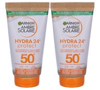 Garnier Ambre Solaire Hydra 24 Spf50 Lotion 2x59 ml Crema solare