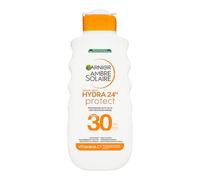 Garnier Ambre Solaire Hydra 24H Protect Latte SPF30 175ml - Non grasso - Resistente all'acqua - Vitamina E - Approvato da Cruelty-Free International