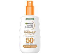 Garnier Ambre Solaire Hydra Protect+ 24h SPF 50 Parasole Spray Protezione UVA e UVB con Vitamina E, 150 ml
