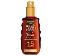 Garnier Ambre Solaire Ideal Bronze Olio Spray Protezione Solare con Acceleratore di Abbronzatura SPF 15 150 ml