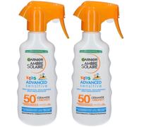 Garnier Ambre Solaire Kids Advanced Sensitive Spray SPF 50+ 270ml 2x32