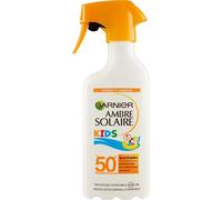 Garnier Ambre Solaire Kids Spray Protettivo IP 50+, Protezione Molto Alta per Bambini, Idratazione 24H, Maxi formato, 300 ml